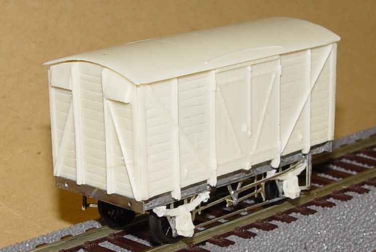 British 1:87 Scale Society model of GWR/BR 12 ton van made by Mick Scarrow