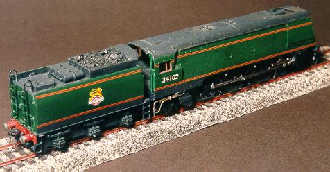 West Country 4-6-2 number 34102 as built by David Armitage